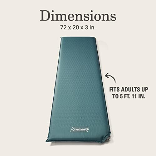 Coleman Silver Springs Self-Inflating Sleeping Pad, Comfortable Camp Pad with Insulating Foam & Durable PVC Coating, Lightweight Sleeping Mat Inflates in Minutes - Image 5
