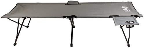 Coleman Pack-Away Big ‘n Tall Camping Cot with Removable Side Table, Extra Wide Cot Fits Adults up to 6ft 6in or 300lbs, Carry Bag Included - Image 3