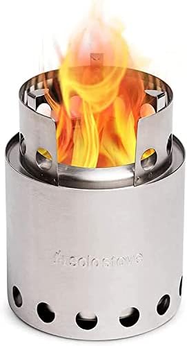 Solo Stove Lite - Portable Camping Hiking and Survival Stove | Powerful Efficient Wood Burning and Low Smoke | Gassification Rocket Stove for Quick Boil | Compact 4.2 Inches and Lightweight 9 Ounces by Unknown