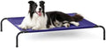 Love's cabin Elevated Cooling Dog Bed for Large Dogs, Portable Indoor & Outdoor Raised Pet Dog Cat Cot, Durable Summer Frame with Breathable Mesh, Blue, 48 inches by Lovescabin