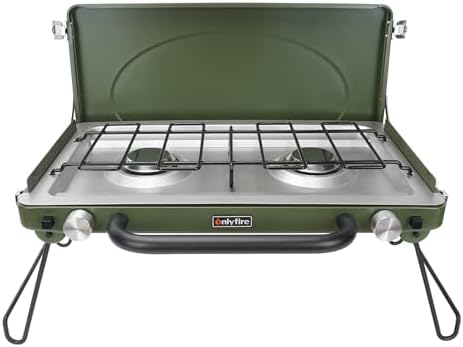 Portable Camping Gas Stove 2-Burner by ONLYFIREOUTDOORLIVING