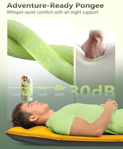 Self-Inflating Sleeping Pad with Built-in Pillow, 8R-Value 4 Season - Image 2
