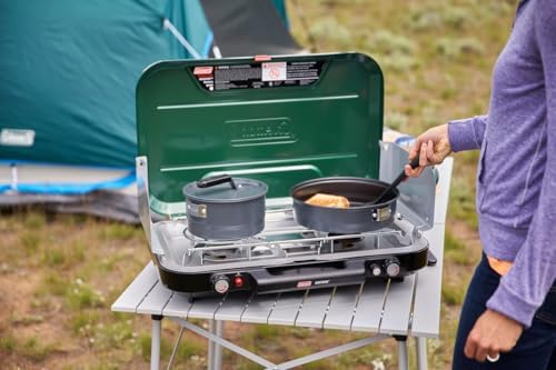 Coleman Classic 3-Burner Propane Camping Stove with InstaStart Ignition, Portable Cooktop with 3 Adjustable Burners & 28,000 BTUs of Power for Camping, Tailgating, Grilling, Hunting & More - Image 3