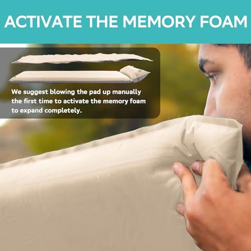 Clostnature 1.5in Lightweight Self Inflating Sleeping Pad for Camping - Image 4