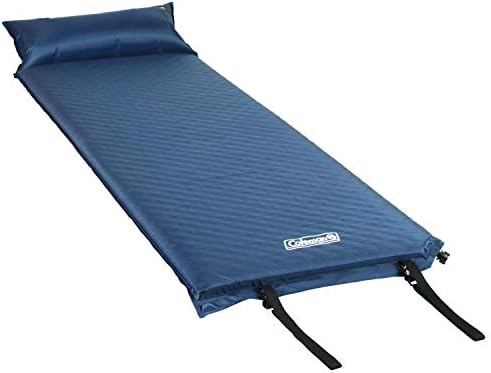 Coleman Self-Inflating Sleeping Pad with Pillow, Lightweight Inflatable Camp Pad with Extra Support & Quick Deflation, No Air Pump Needed by Unknown