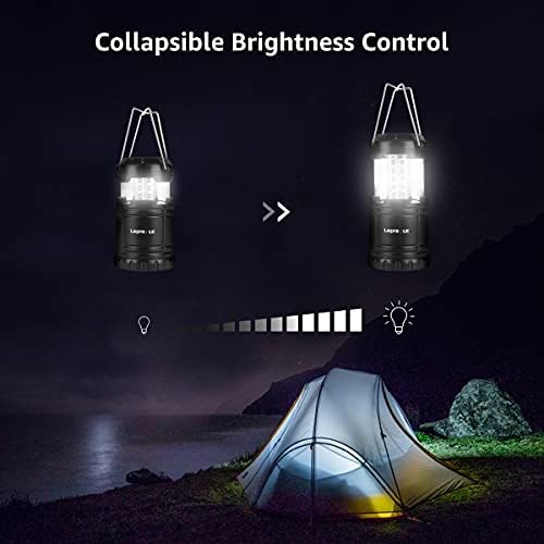 Lepro LED Camping Lanterns Battery Powered, Collapsible, IPX4 Water Resistant, Outdoor Portable Lights for Emergency, Hurricane, Storms and Outages - Image 3