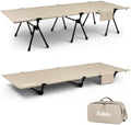Anbte Height Adjustable Camping Cot, 400 lb Capacity, Portable for 1 Person by Anbte