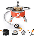 Odoland 5000W Portable Camping Stove Lightweight Camp Stove Collapsible Backpacking Stove with EVA Box for Outdoor Camping Cooking Hiking and Picnic by Odoland