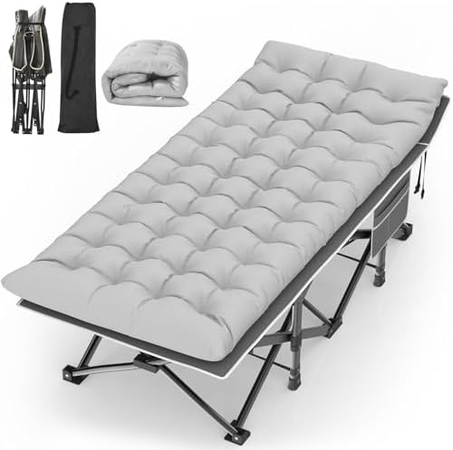Suteck Camping Cot, 32In XXL Heavy Duty Sleeping Bed for Adults by Suteck