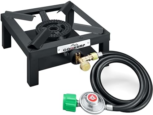 COOKAMP Propane Burner Angle Iron Camp Stove with CSA Listed Regulator and 4ft Hose (SA1200v2) - Image 4