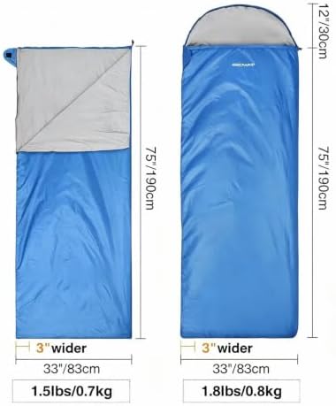 RedSwing 2 Person Camping Cot, Grey with Ultra Light Sleeping Bags 2pcs - Image 3