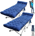 2 Pack Camping Cot with Mattress, Heavy Duty Sleeping Cots by Faysore