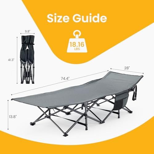 NEWBULIG Camping Cots for Adults, Foldable Bed, Sleeping Cot - Image 2