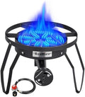 BESTFIRE 16" Single Propane Burner 200,000 BTU Portable Gas Stove by GrillsOutdoorCooking