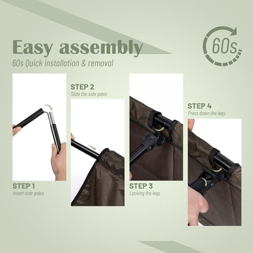 G2 GO2GETHER Foldable Camping Cot, Durable Travel Tent Cot, Ultralight for Backpacking, Comes with Storage Bag(Black/Green/Brown) (Brown) - Image 6