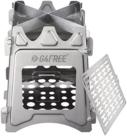 G4Free Camping Stove, Portable Wood Stove with Folding Stainless Steel by G4Free
