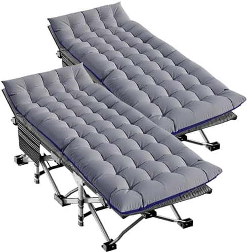 LILYPELLE Oversized XXL Folding Camping Cot, 32" Heavy Duty Sleeping Cots by LILYPELLE