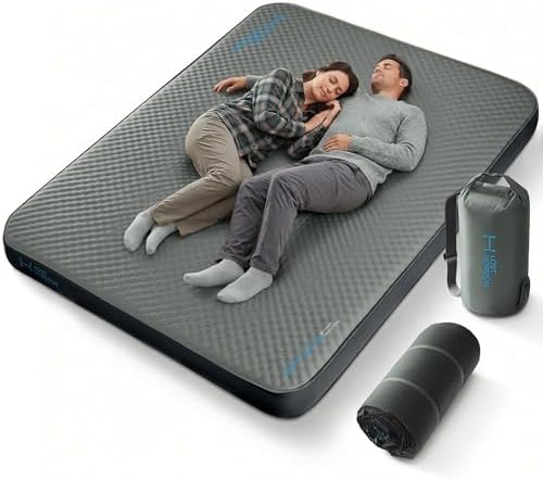 Lost Horizon Option3 Self-Inflating Foam Camping Mattress, Queen, 4.5" by LOSTHORIZON