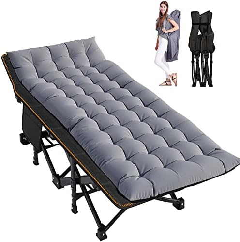 LILYPELLE Folding Camping Cot, Extra Wide Heavy Duty Sleeping Cots by LILYPELLE