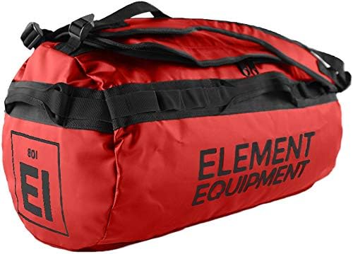 Element Equipment Trailhead Duffel Bag Shoulder Straps Waterproof Red Large by ElementEquipment