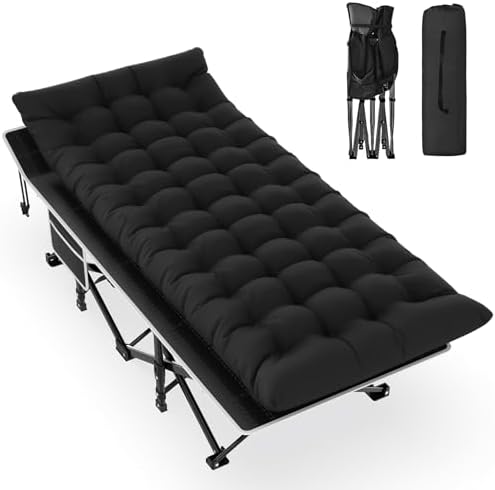 Slendor Camping Cot for Adults, Portable Folding Cot w/Carry Bag, 500lbs by Slendor
