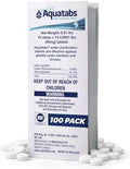 Aquatabs 49mg Water Purification Tablets, 100 Pack, Hiking & Camping by AquatabsWaterPurification