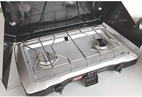 Coleman Triton 2-Burner Propane Stove, Portable Camping Cooktop with 2 Adjustable Burners & Wind Guards, 22,000 BTUs of Power for Camping, Tailgating, Grilling, BBQ, & More - Image 7
