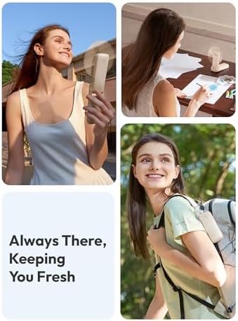 Aecooly Slim Portable Fan 2 Pack, Thin Handheld Fan, USB Rechargeable - Image 3