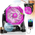 Portable Camping Fan with LED Lantern, 30000mAh Rechargeable Battery Operated Fan with 3 Speeds & Digtal, Personal USB Table for Camping Essential ＆ Hurricane-Ready by Unknown