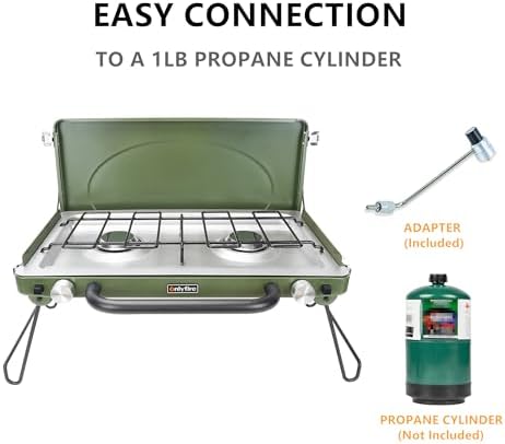 Portable Camping stove 2-Burner - Image 7
