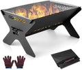 Odoland Portable Folding Charcoal Grills for Outdoor Cooking Bonfire BBQ by Odoland