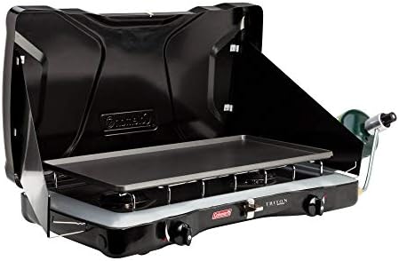Coleman Triton 2-Burner Propane Stove, Portable Camping Cooktop with 2 Adjustable Burners & Wind Guards, 22,000 BTUs of Power for Camping, Tailgating, Grilling, BBQ, & More - Image 2