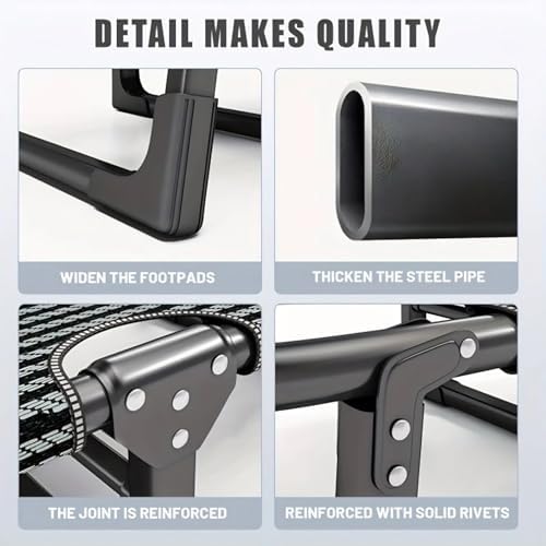 Folding Camping Cot for Adults,Adjustable Sleeping Cot with Mattress - Image 6