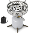 CAMPINGMOON Canister Top Stove 4200W Isobutane Pot Stand OD-4/OD-4-ST (Stove Set + Canister Stand) by CAMPINGMOON