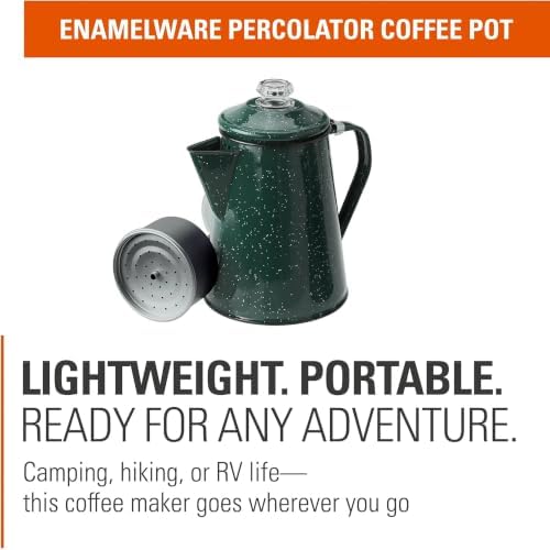 GSI Outdoors Percolator Coffee Pot | Enamelware Campfire Coffee Boiler Kettle for Outdoor Camping Cookware, Cabin, RV, Kitchen, Hunting & Backpacking - Image 2