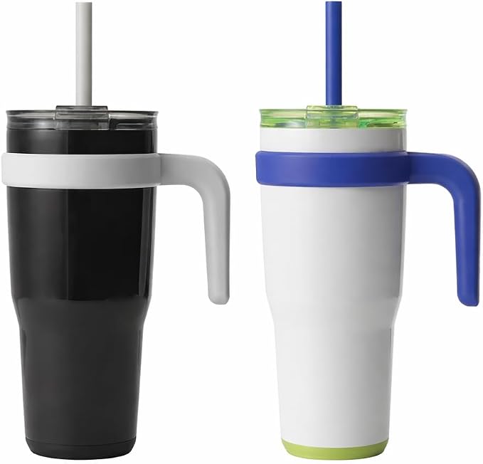 REDUCE 24 oz. Cold1 Tumbler, 2-Pack (Black & whitish) by Reduce