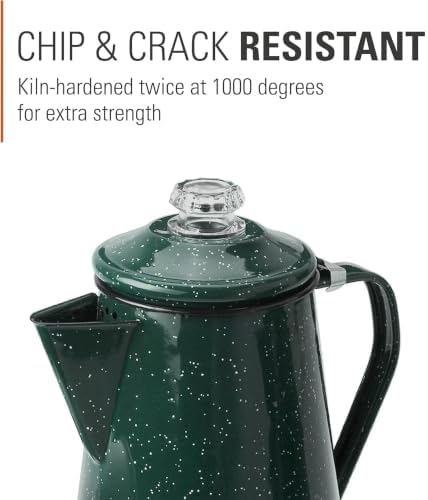 GSI Outdoors Percolator Coffee Pot | Enamelware Campfire Coffee Boiler Kettle for Outdoor Camping Cookware, Cabin, RV, Kitchen, Hunting & Backpacking - Image 3