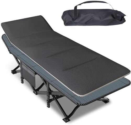 Mopaicot Camping Cot for Adults, Folding Bed with Comfortable Cushion by MopaicotCampingFurniture