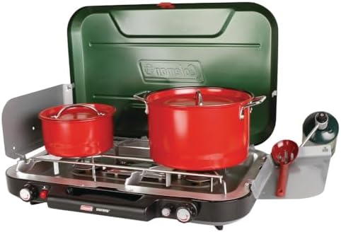 Coleman Classic 3-Burner Propane Camping Stove with InstaStart Ignition, Portable Cooktop with 3 Adjustable Burners & 28,000 BTUs of Power for Camping, Tailgating, Grilling, Hunting & More - Image 2