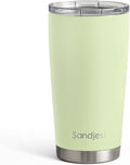 SANDJEST Green Tumbler 20oz Stainless Steel Double Wall Vacuum Insulated, Travel Coffee Cup, Gifts for Men Women Birthday Christmas by SANDJEST