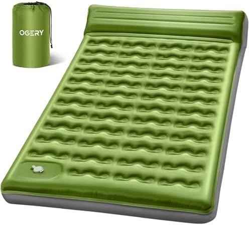 OGERY Sleeping Pad, Ultralight Inflating Camping Pad with 6" Extra-Thick by OGERY