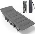 ATORPOK Folding Camping Cot for Adults with Cushion and Pillow by Enjoyyouroutdoorlife