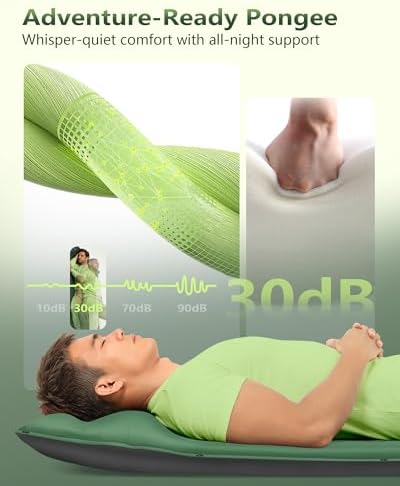 Self-Inflating Sleeping Pad with Built-in Pillow, 8R-Value 4 Season - Image 2