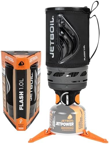 Jetboil Flash Portable Fast Boil Stove for Camping and Backpacking with 1-Step Auto Ignition, Propane/Isobutane Burner with Cooking Cup by Unknown