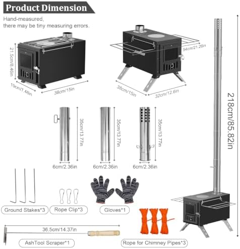 portable Hot Tent Stove camping heaters for tents Outdoor Heating & Cooking - Image 2