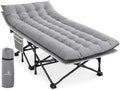 Camping cots, Oversized 32inch Width Portable Foldable Outdoor Bed for Adults Kids, Cot for Traveling Gear Supplier, Office Nap,Support 900 lbs-with Sleeping Pad Mattress by VetDrMois%C2%AEClinicalPetHealth