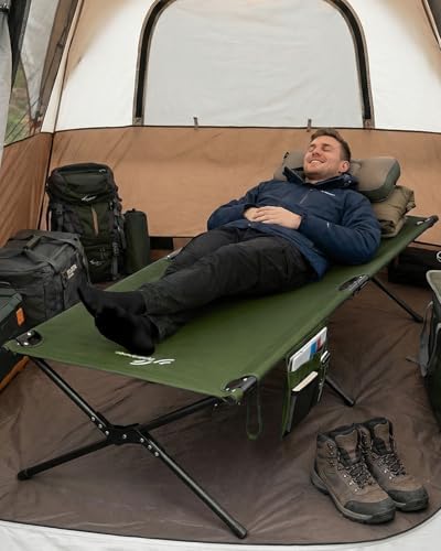 Sportneer Camping Cot, 78.3"x28.7"x14.6" Portable Folding Bed for Adults with Storage Bag, Support 330 LBS, Compact for Outdoor Camping, Travel, Home Guest Room - Image 7