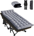 ABORON Camping Cot for Adults, 28 in Wide Folding Bed with Mattress by ABORON