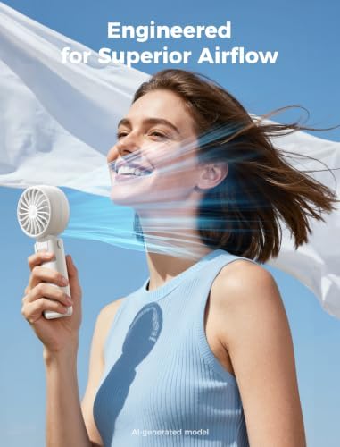 Aecooly Mighty Portable Handheld Fan | 26H Max Cooling | 3 Flexible Modes - Image 3