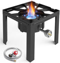 Bestfire 80,000BTU Propane Burner Gas Stove for Outdoor Cooking, Turkey Frying Burners for Camping,Crawfish Boil by GrillsOutdoorCooking